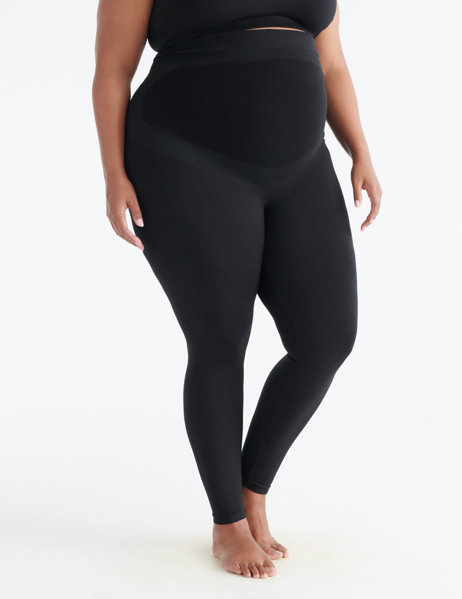 Blis Workout Leggings For Women Fold Over Maternity Leggings Yoga Pants For Women  Capri Length 3 Packs Available Black / Charcoal 3x : Target