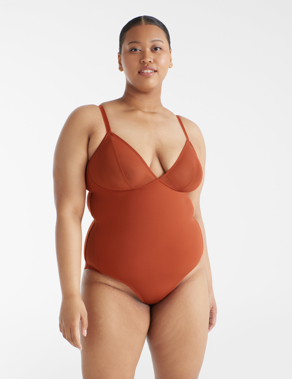 Okendo Review - Mesh Deep-V Bodysuit - Knix