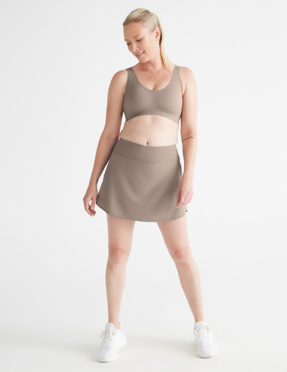 Sport Skort - Knix  Skort, Taupe, Grey