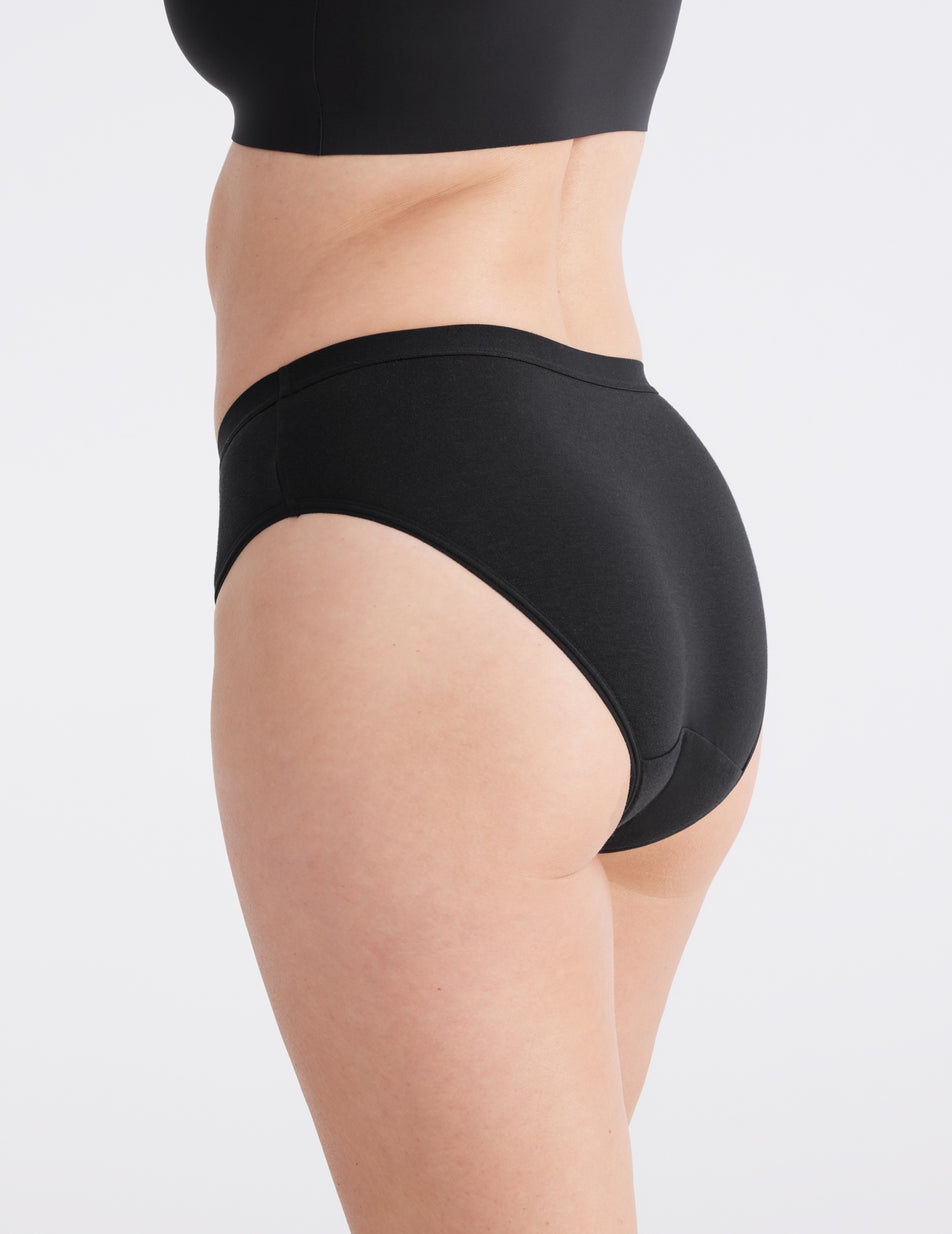 Tomboyx Women's First Line Period Leakproof Bikini Underwear, Cotton  Stretch Comfortable (3XS-6X) Sugar Violet XX Large