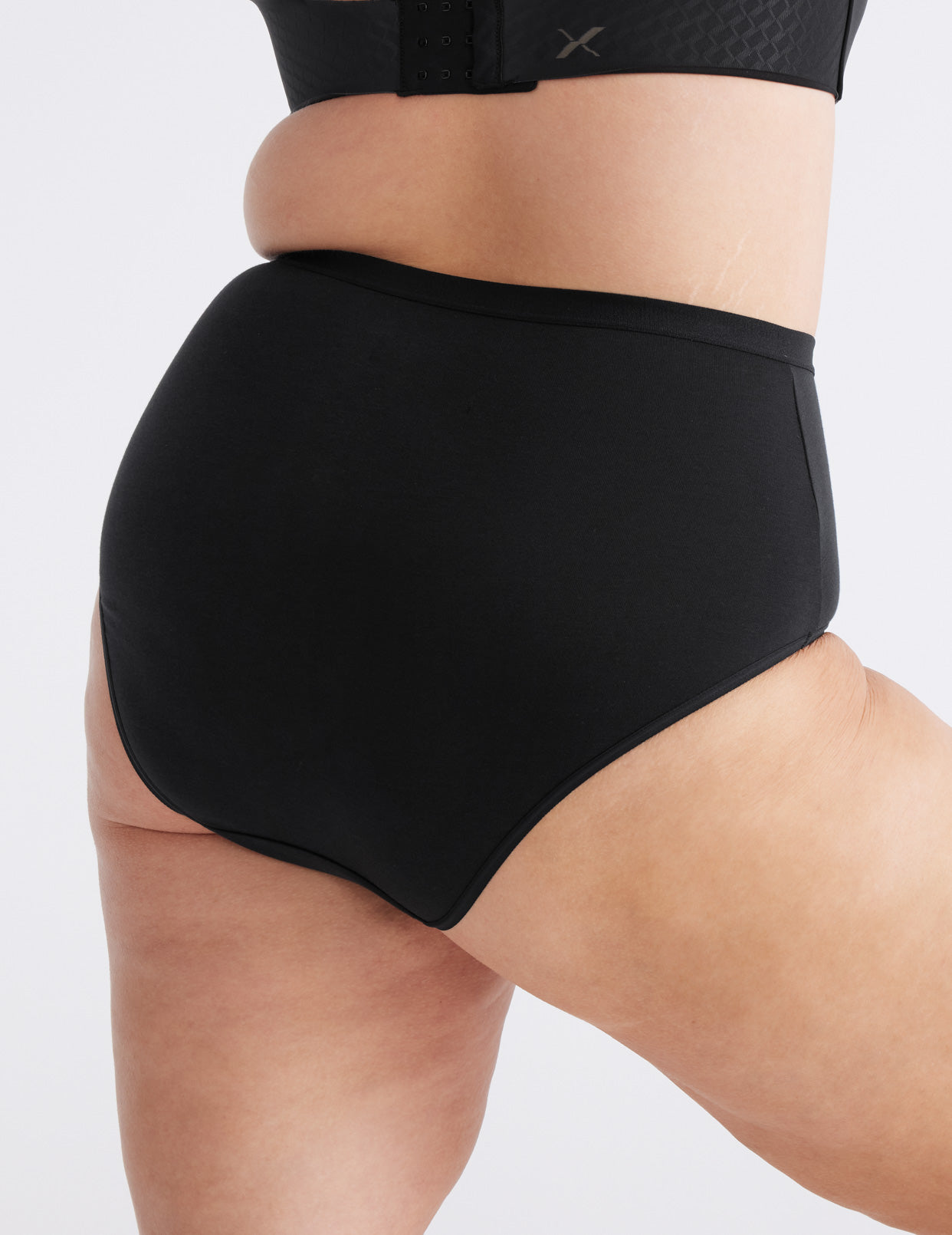 HUPOM Knix Underwear Womens Underwear Briefs Activewear None Elastic Waist  Black XL 