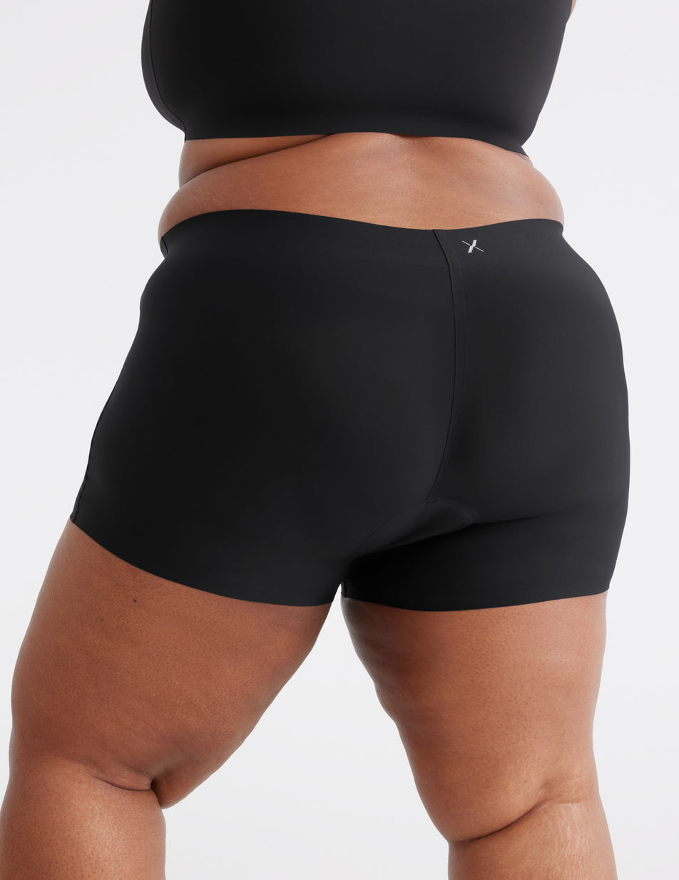 Just My Size Womens Fresh and Dry Leak Protection Liner All Black