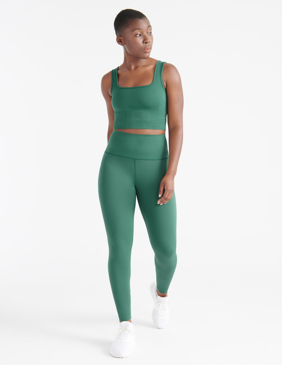 SET Active - Kiwi Ribbed V Bra (Available in XS, S, M) + SCULPTFLEX™  Leggings (Available in All Sizes) Tap + Shop