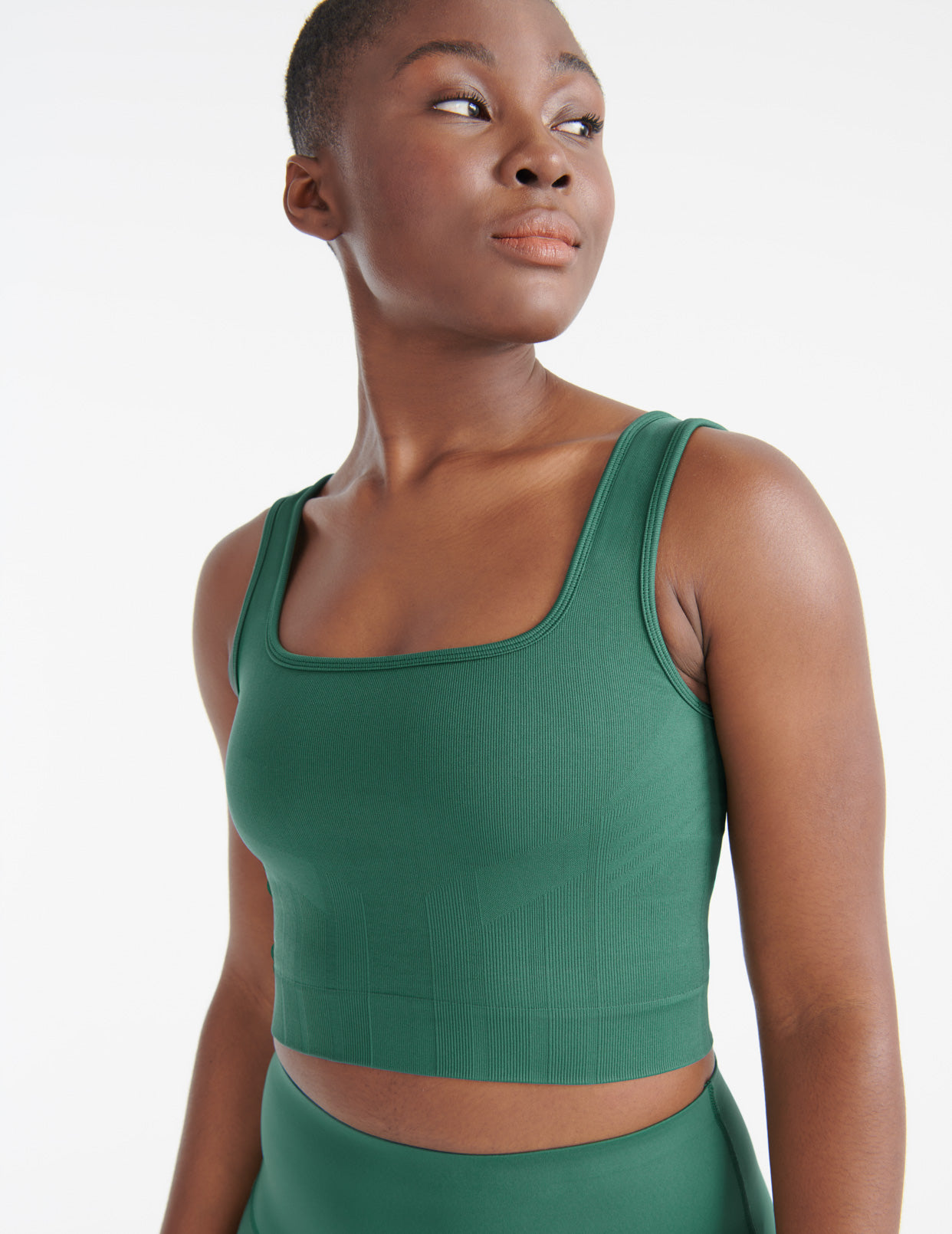 Everyday Essential Sage Green Ribbed Racerback Tank Top