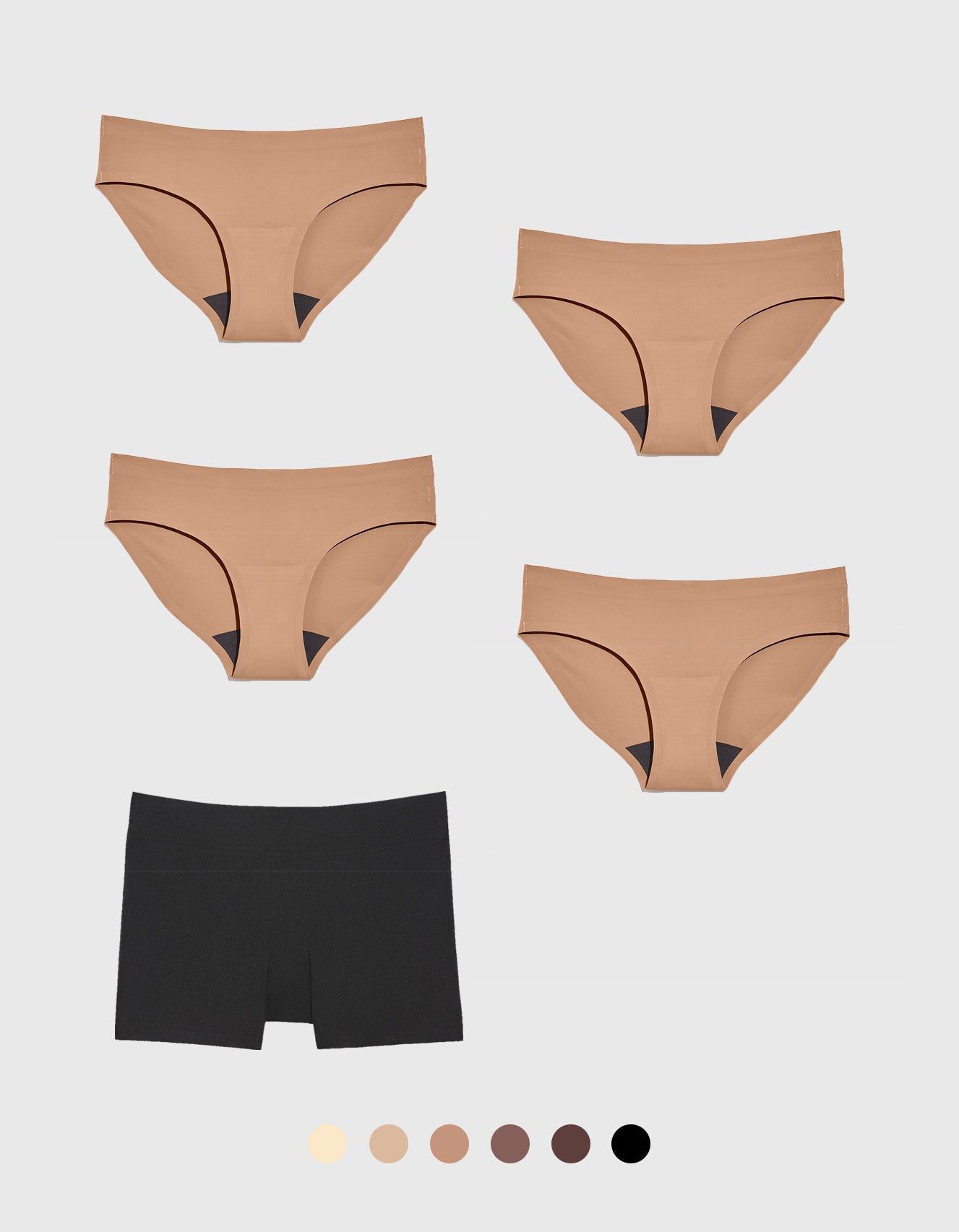 Knixwear Women's Athletic Bikini Underwear X-Small / Beige