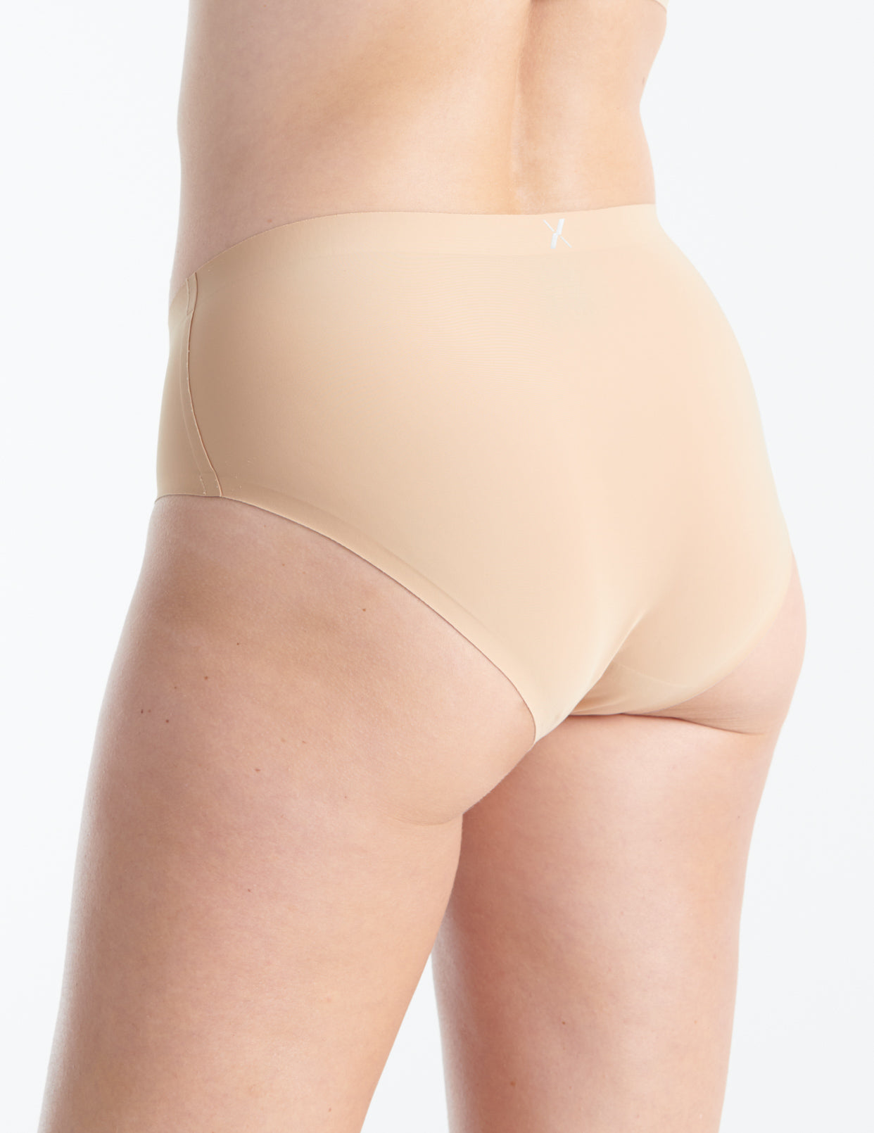 Soma Women's No Show Microfiber With Lace High-leg Underwear In