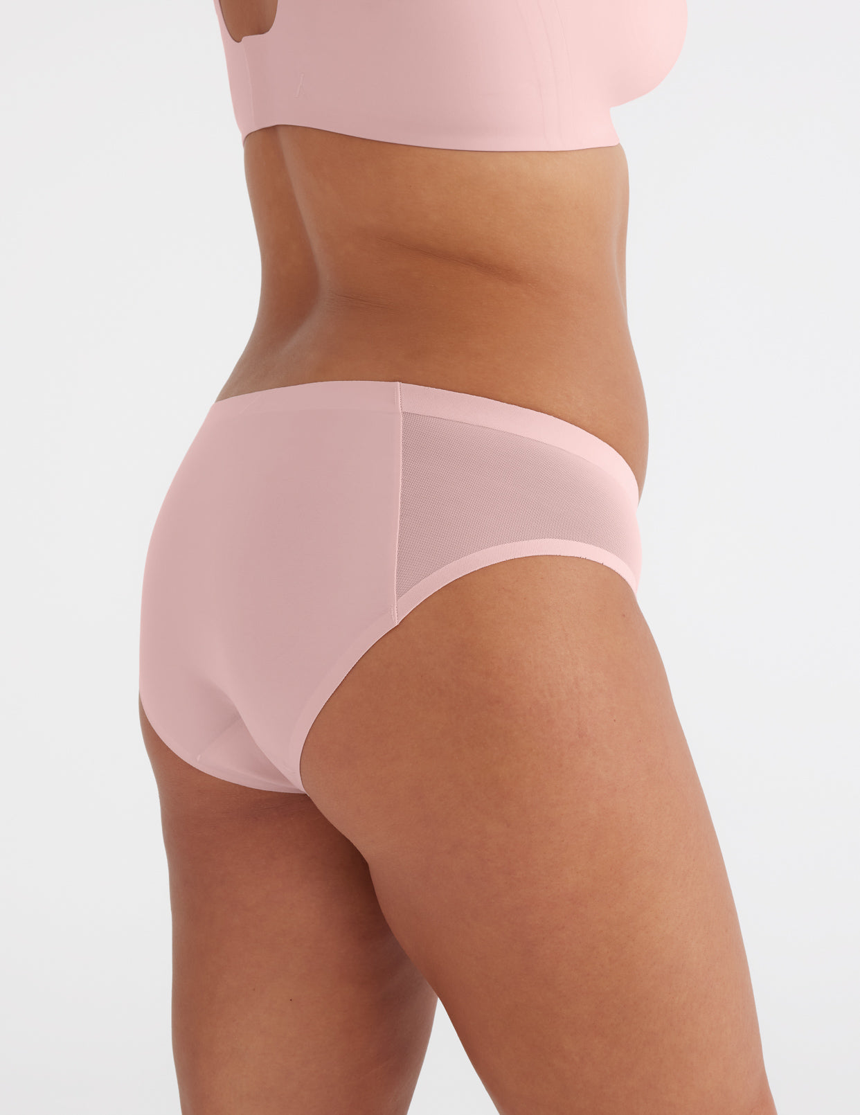 Knosfe Cheeky Underwear for Women Menstrual Period Leak Proof Solid Low  Rise Womens Underwear Briefs Pink M
