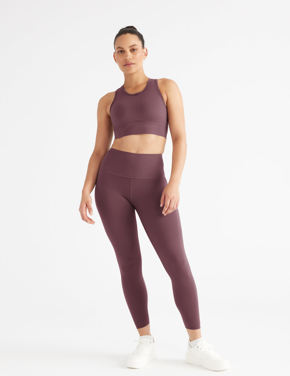 Knix Good to Go Seamless Legging M Medium Berry High-Rise Ribbed