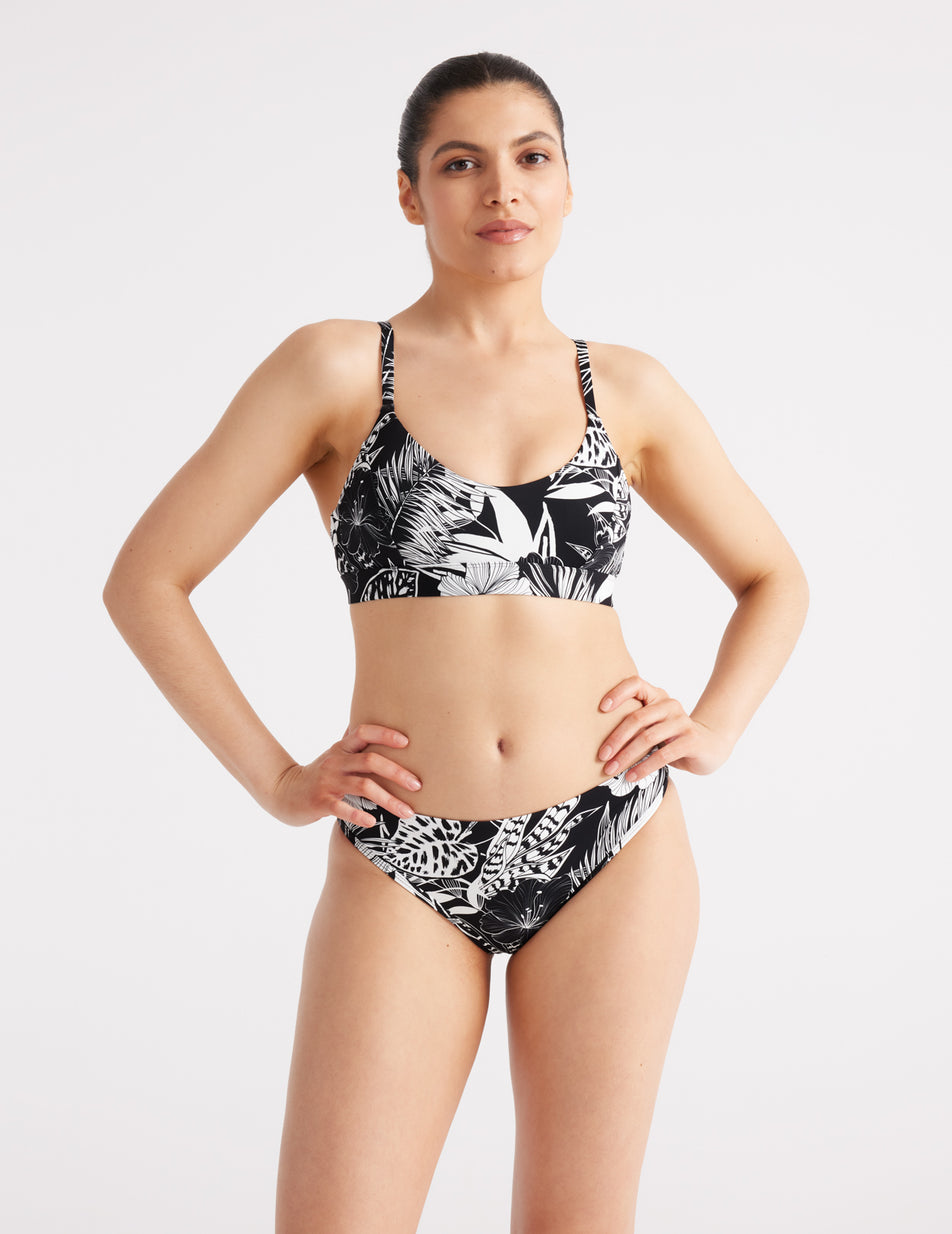 knix, Swim, Knix Swim Scoop Bikini Top Heat Wave