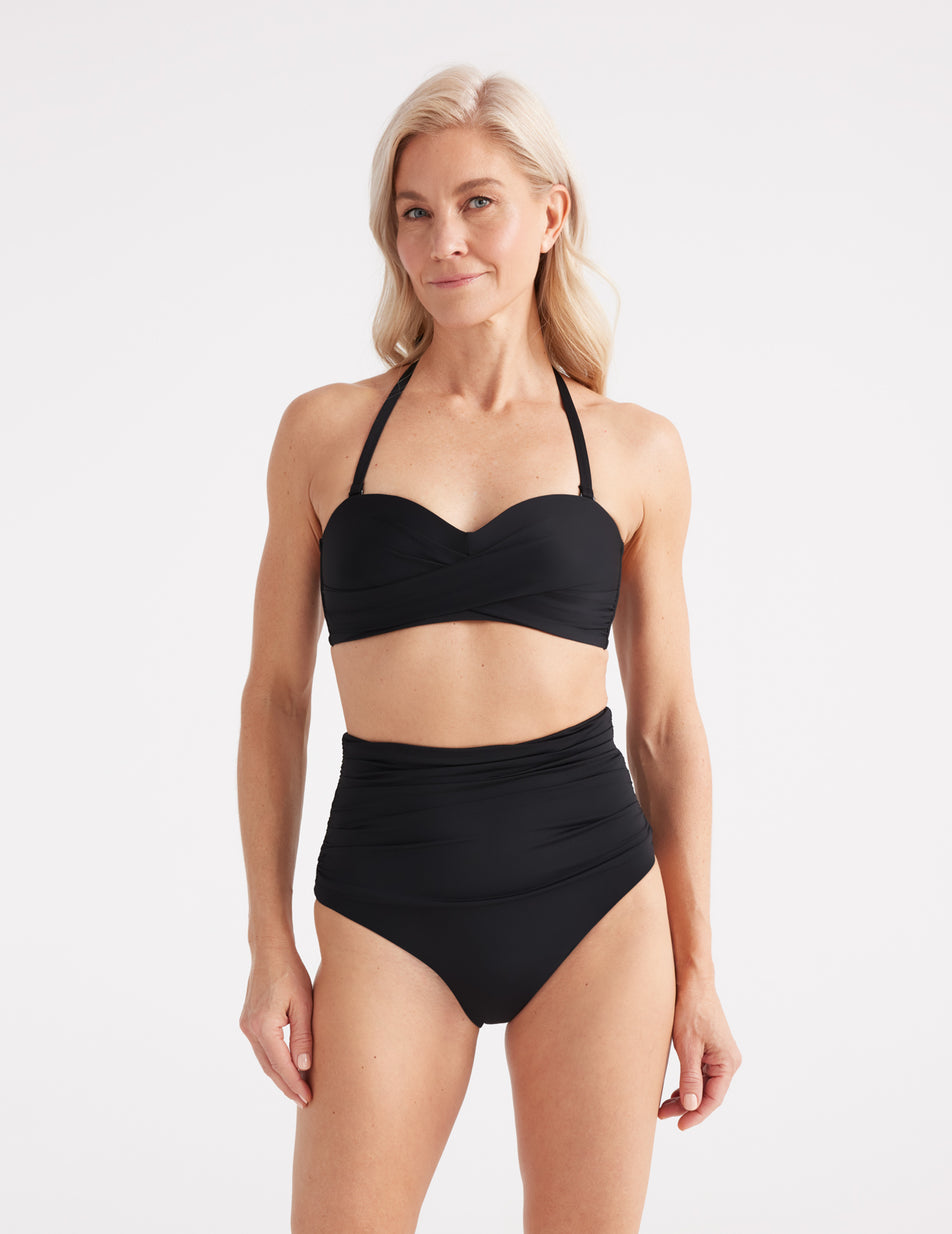 KNIX Leak Proof High Waisted Full Coverage Support Swim Bikini