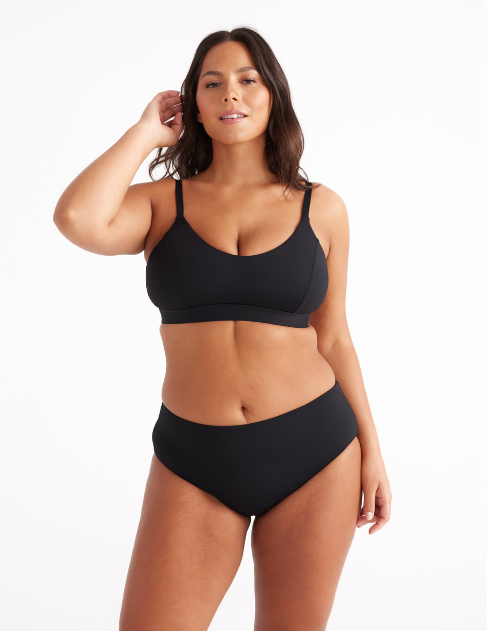 KNIX Leak Proof High Waisted Full Coverage Support Swim Bikini