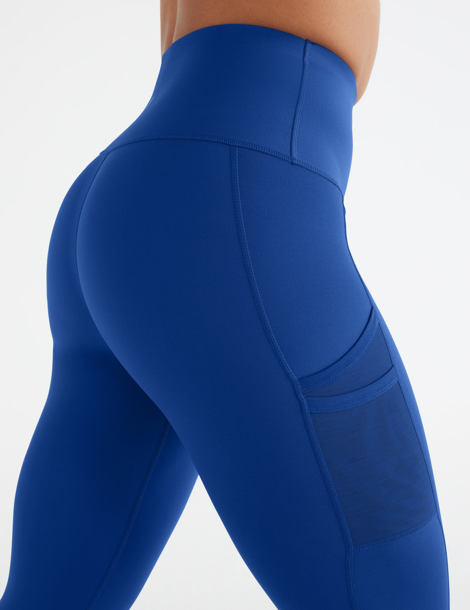 Balance Collection Leggings Womens Small High Rise Mesh Side