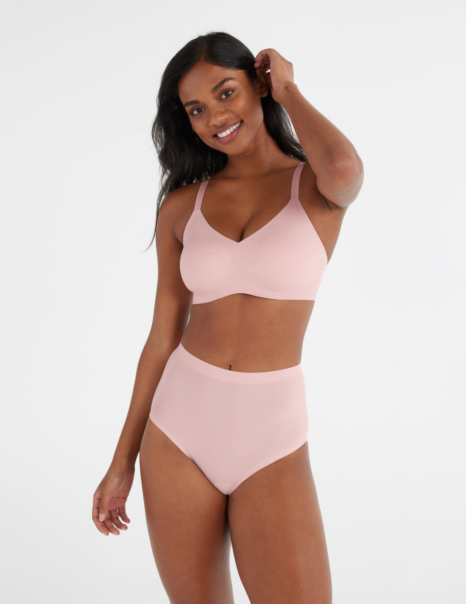 Knix - ☁️HELLO FEBRUARY☁️ Introducing our dreamy new colors: Warm Spice &  Rose Water Available in all of your favorite Knix bras & underwear  including the Padded V-Neck! Click here to shop