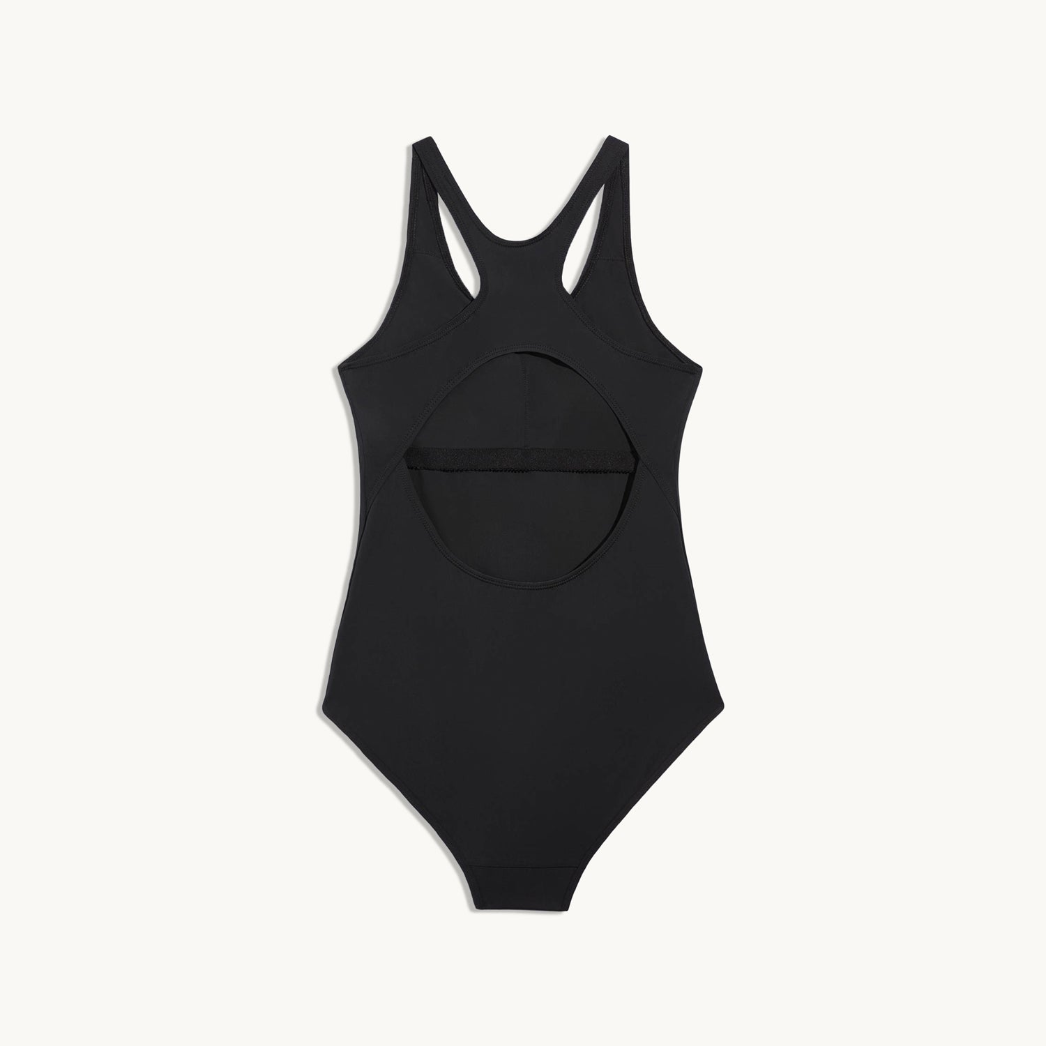 Knixteen Freestyle 1-Piece Girls Period Swimsuit Black w/ White Straps  Small NEW