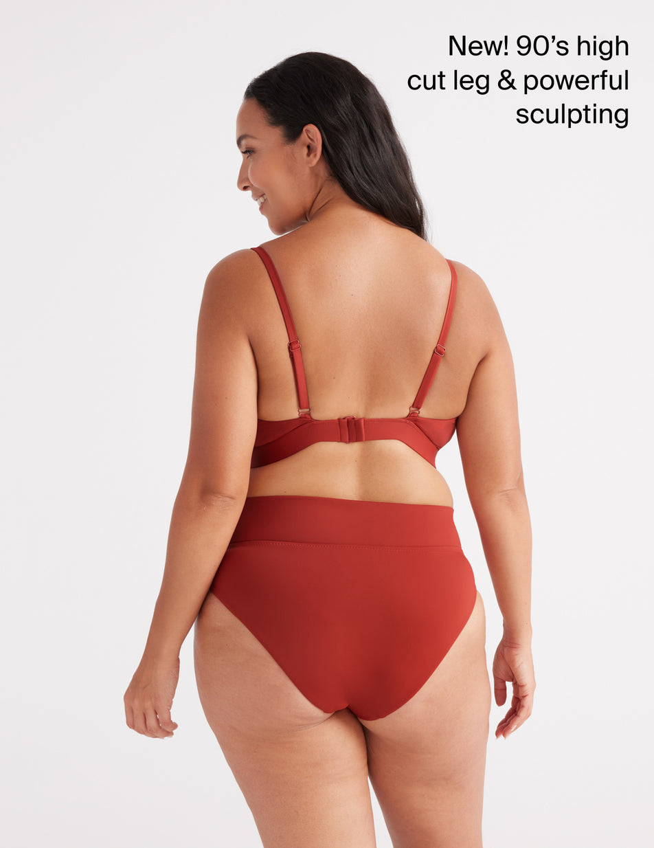 Blueman Bottom Nix Crispy Vermelho High Waisted Brazilian Swimwear