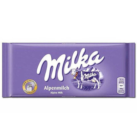 Tablette de chocolat milka
