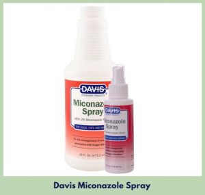 Davis Miconazole Spray in both the 4 ounce and 16 ounce versions.