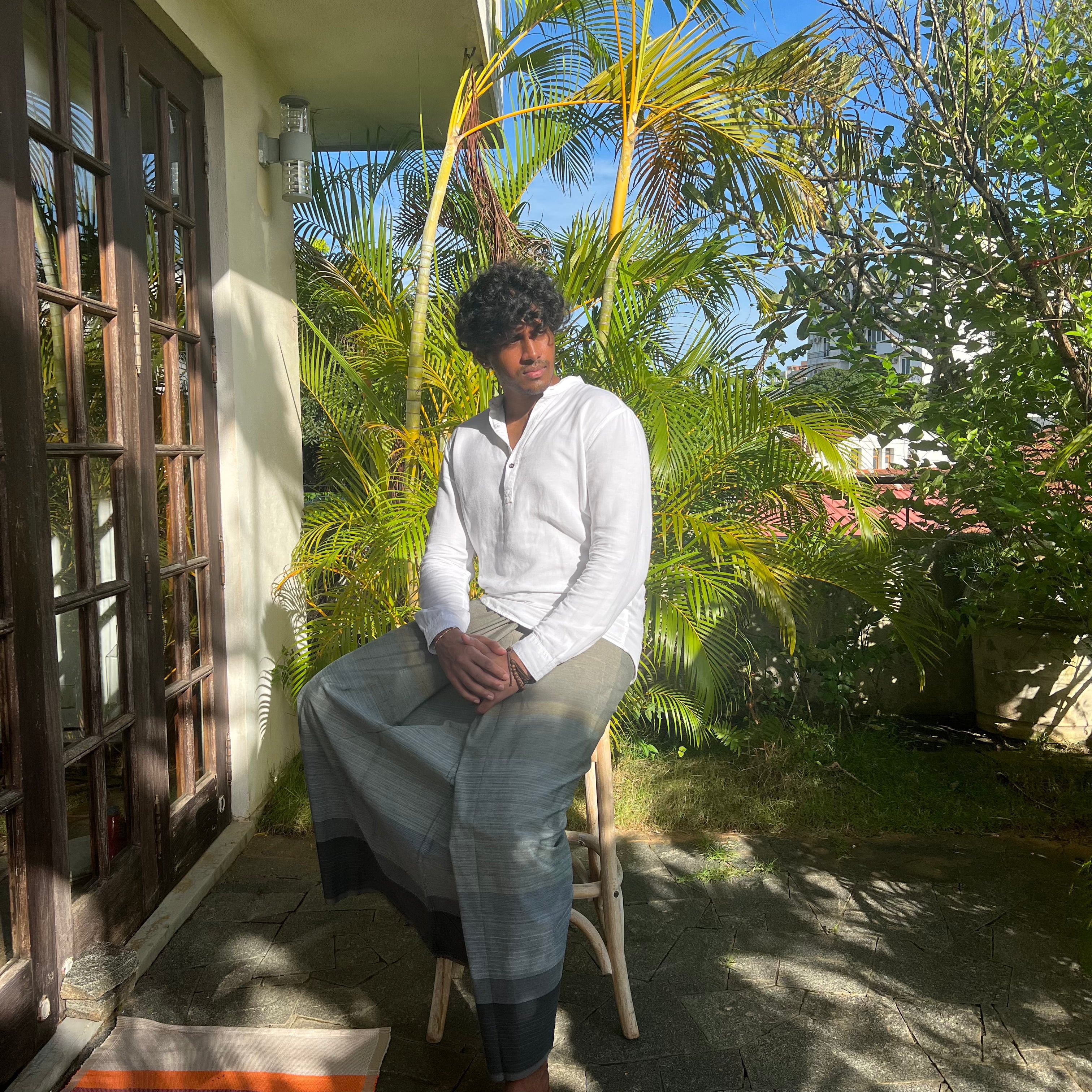 Sarong - Grey and Brown