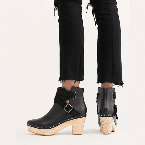 free people black clogs