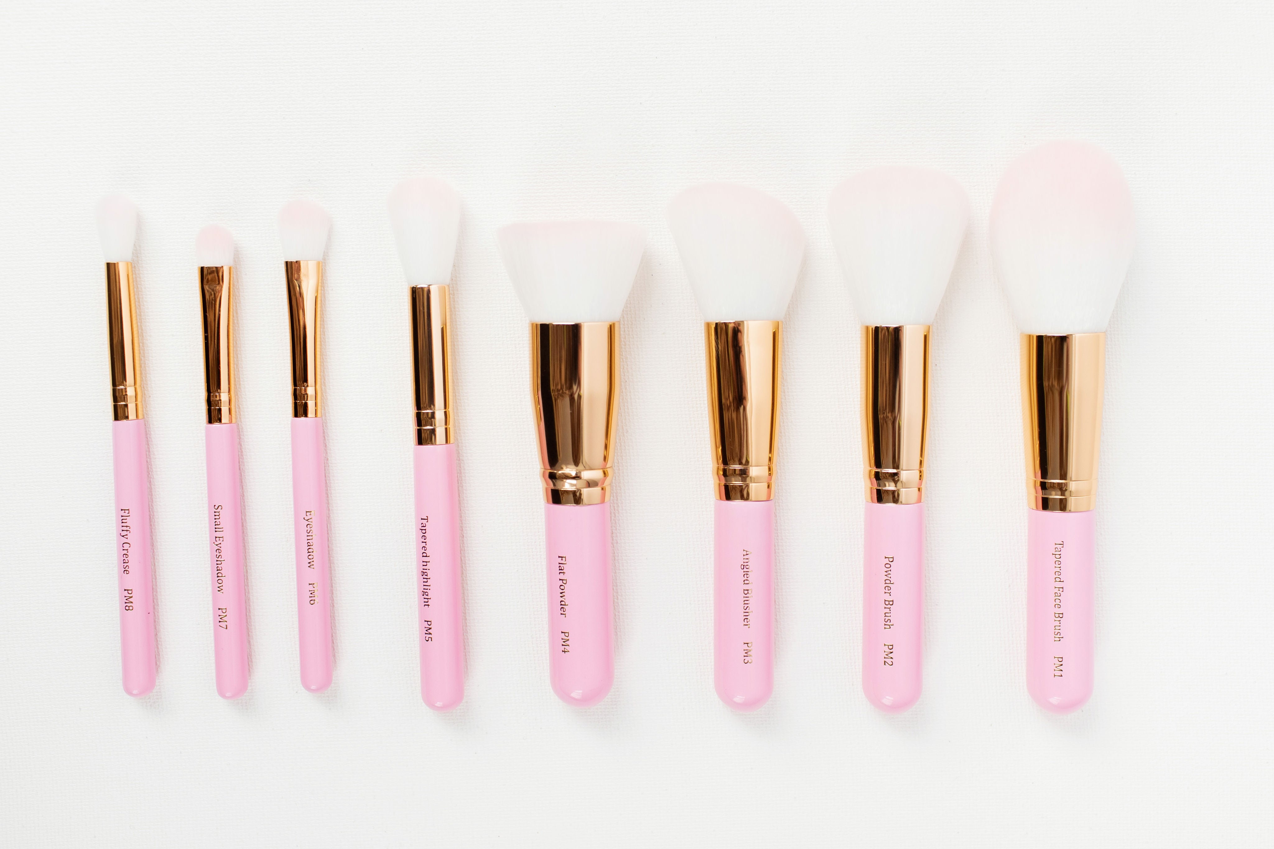 pink eyeshadow brushes