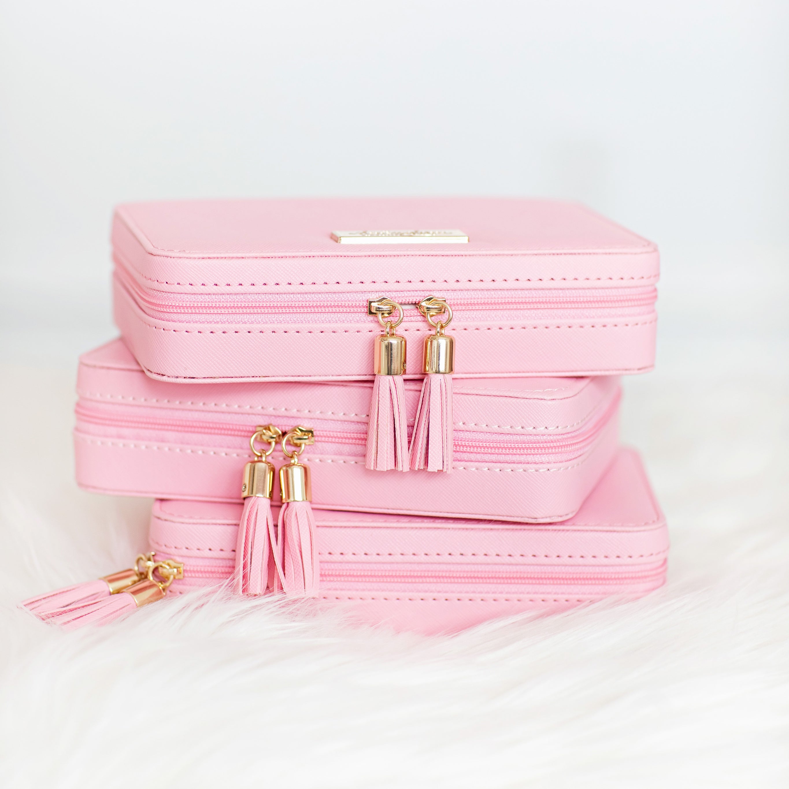 Pink Travel Jewelry Case💎 – slmissglambeauty