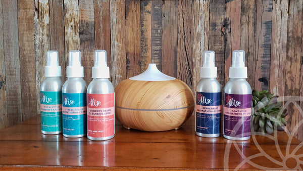 Aromatherapy sprays and diffuser Alise Body Care
