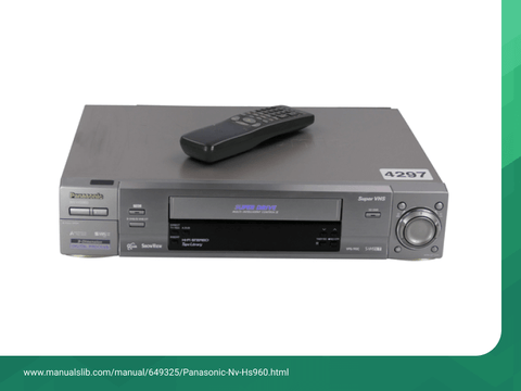 Panasonic NV-HS830 S-VHS VCR