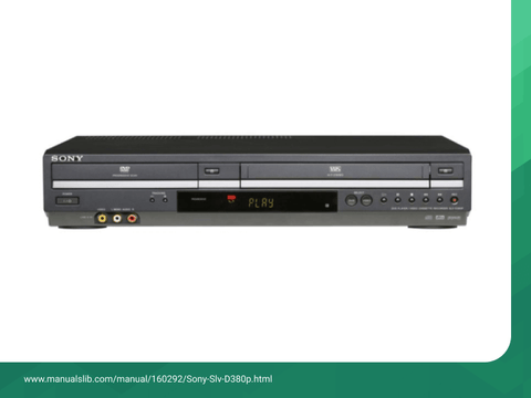 Sony SLV-D380P DVD/VCR Combo