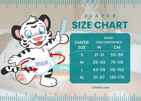 Crinklz Adult Diaper Size Chart