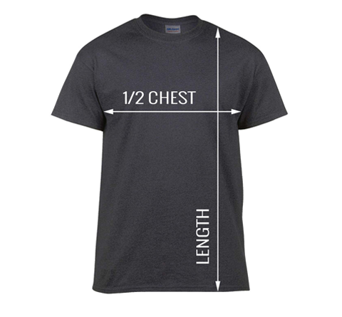 Unisex Gildan T-shirt Size Guide | Brinley Williams