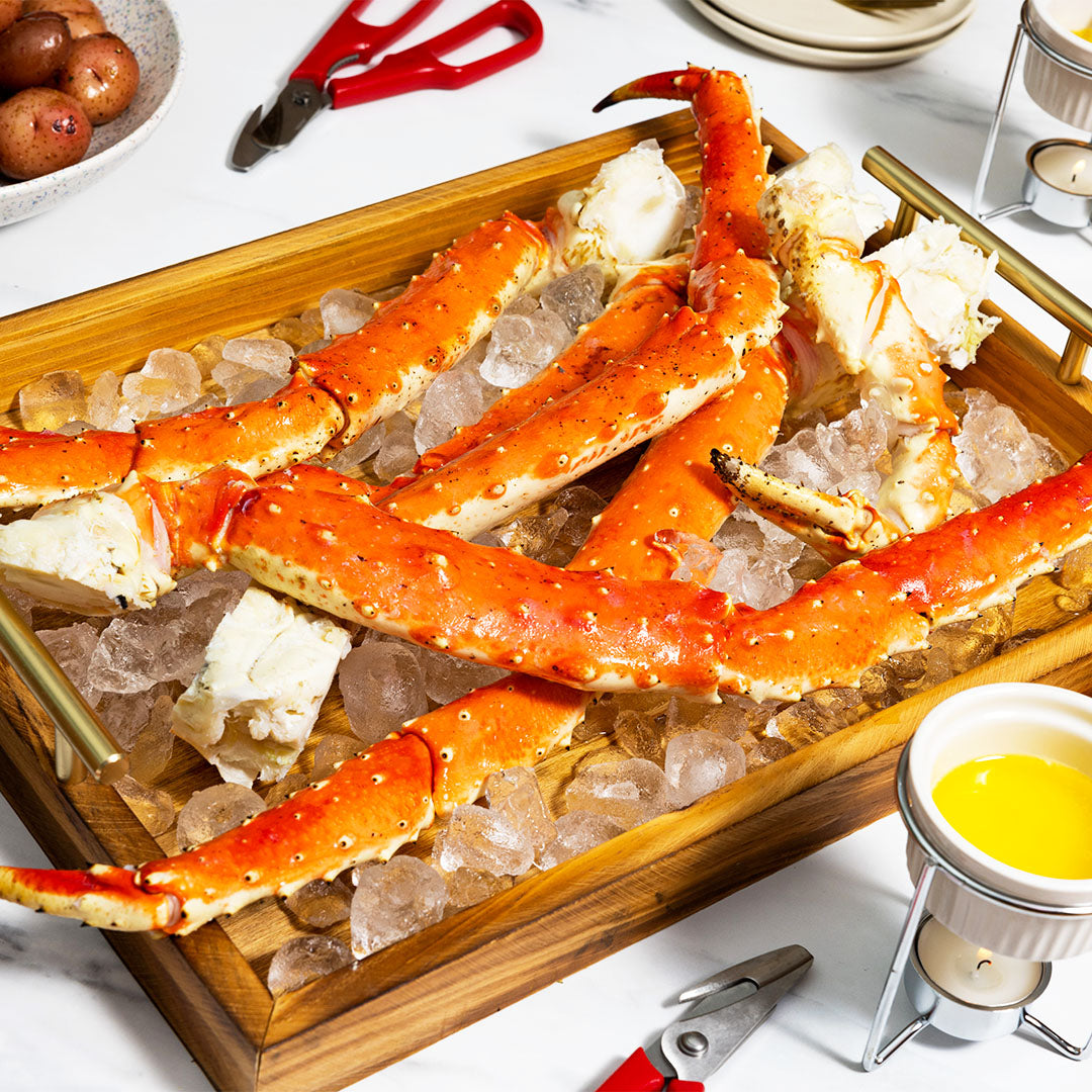 Super Colossal Red King Crab Legs Free Overnight Shipping King Crab Legs Company