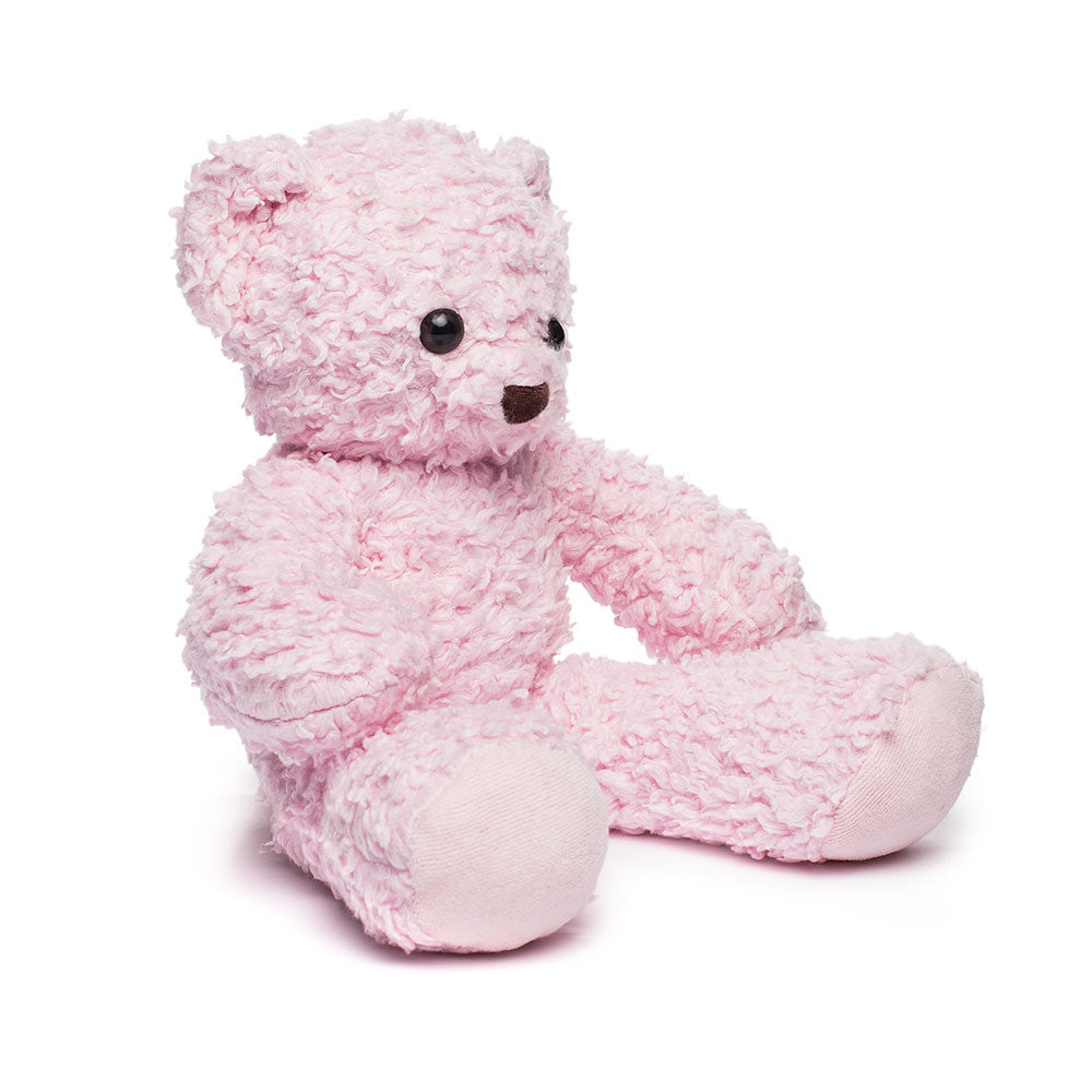 white and pink teddy bear