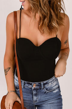 Sweetheart Neck Corset Bodysuit