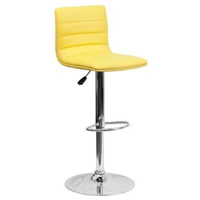 Alexandrea Swivel Adjustable Height Bar Stool Upholstery: Yellow TKP7_Z0SIV78