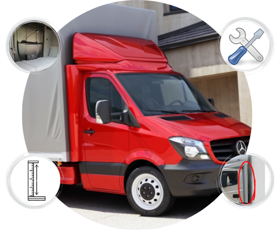 Zubehör für Klein LKWs wie Dachspoiler, Sitzbezüge, Treibstofftanks – LKW- Baminger