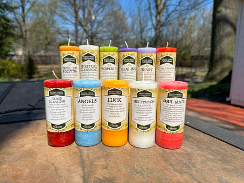 Blessed Herbal and Affirmation intention candles