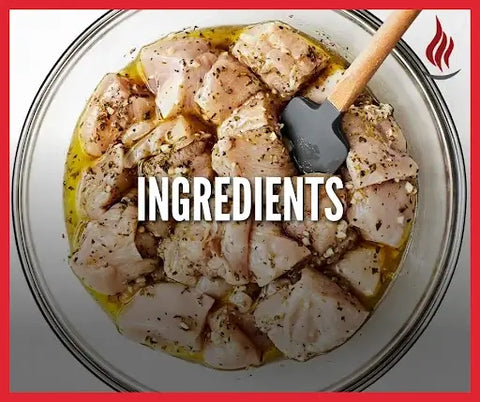 INGREDIENTS OF CHICKEN SOUVLAKI