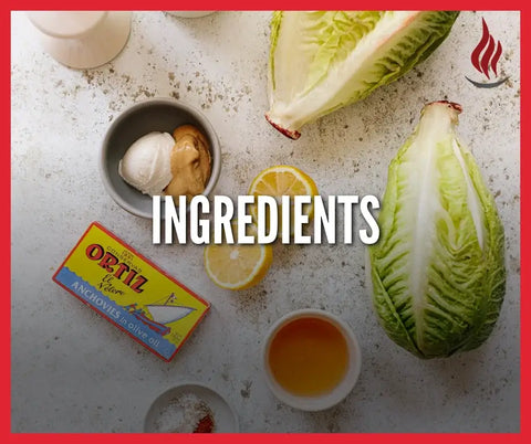 INGREDIENTS OF GRILLED ROMAINE