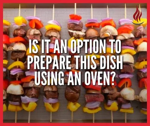 Is it an option to prepare the grilled steak kebabs using an oven