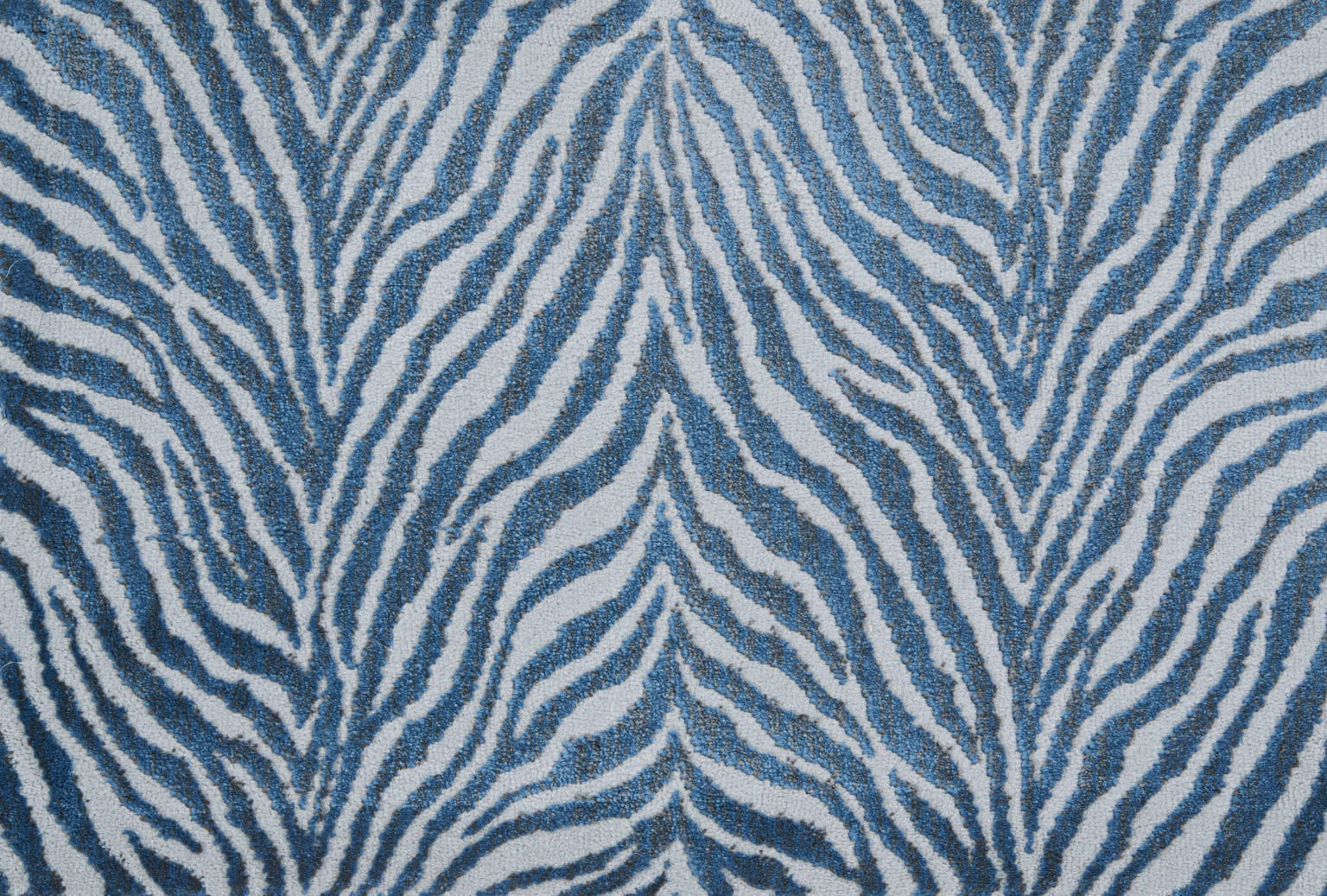 Blue animal print carpet 