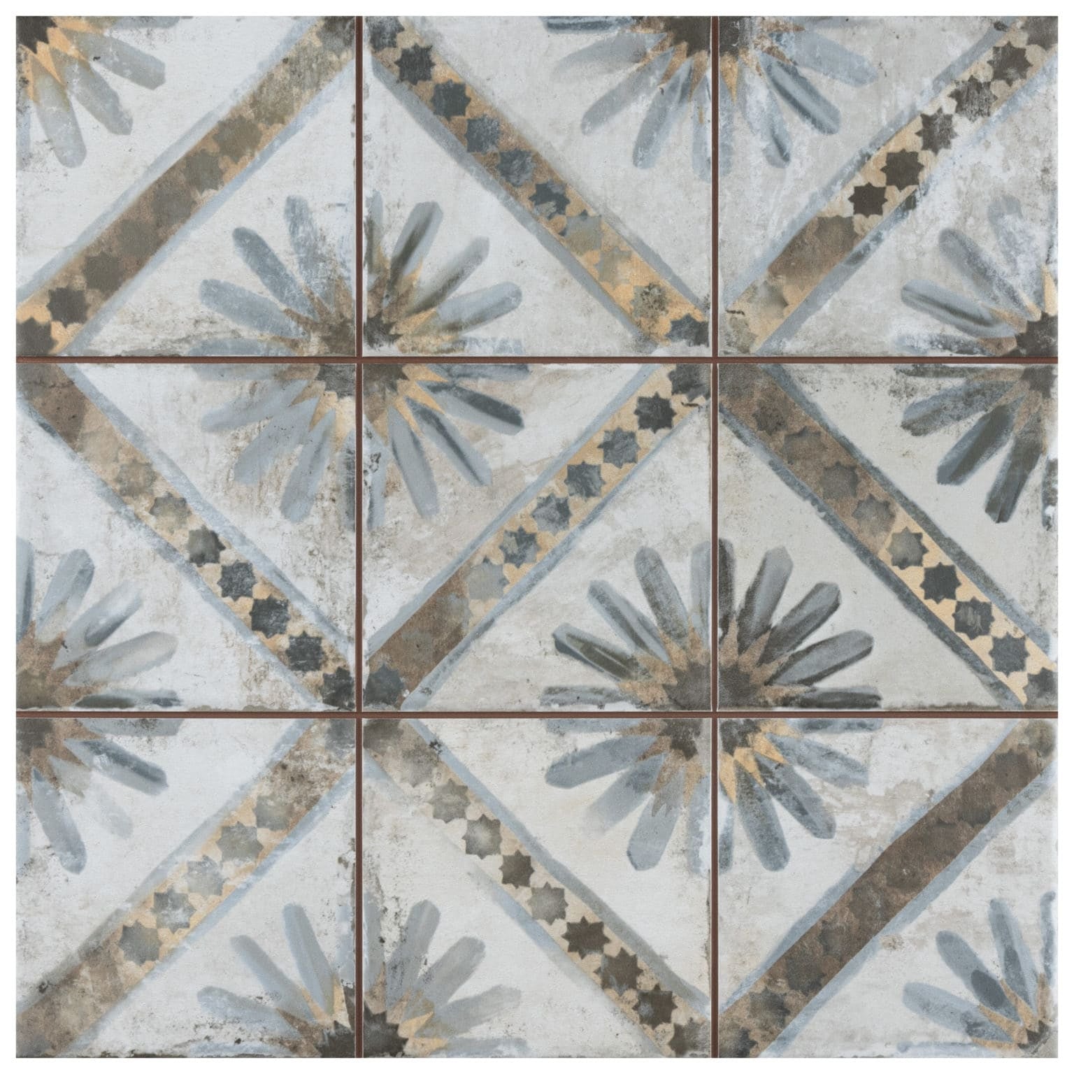 Marrakech Harmonia Kings 13×13 Patterned Tile