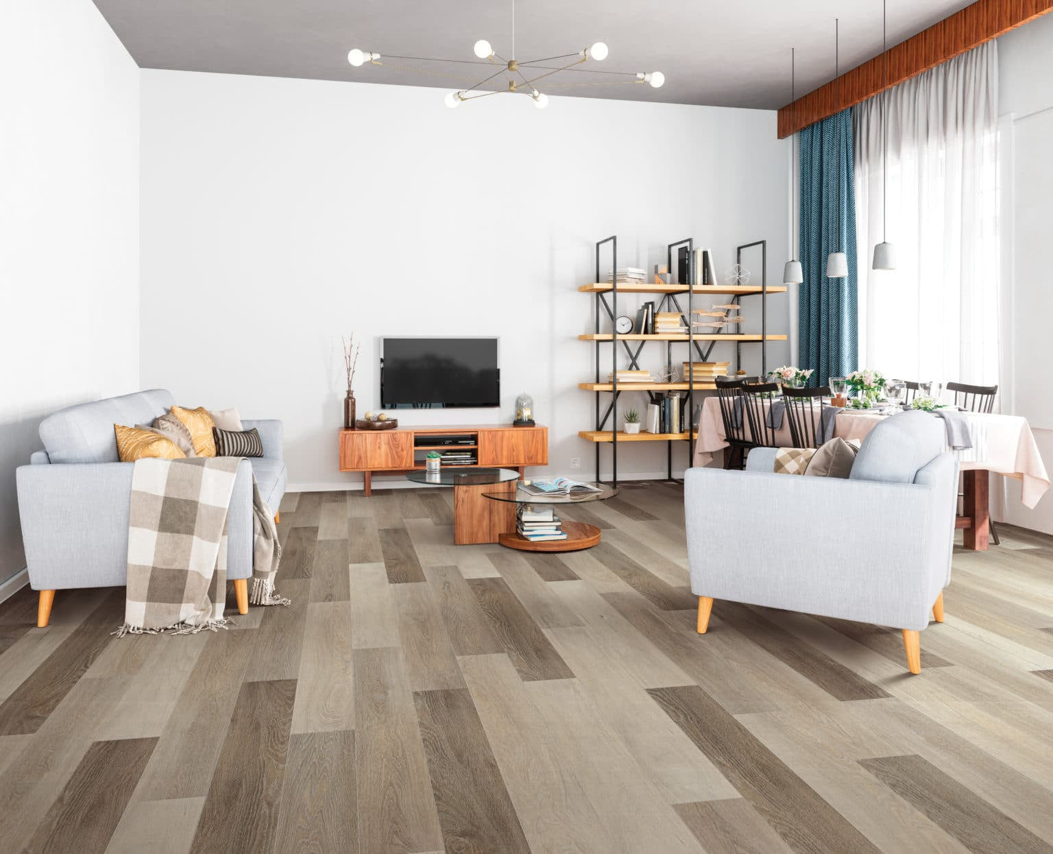 NATU Wide XL SPC Grey Aged 0.5-mil x 9-in W x 72-in L Interlocking Luxury  Vinyl Plank Flooring (22.65-sq ft/ Carton) at