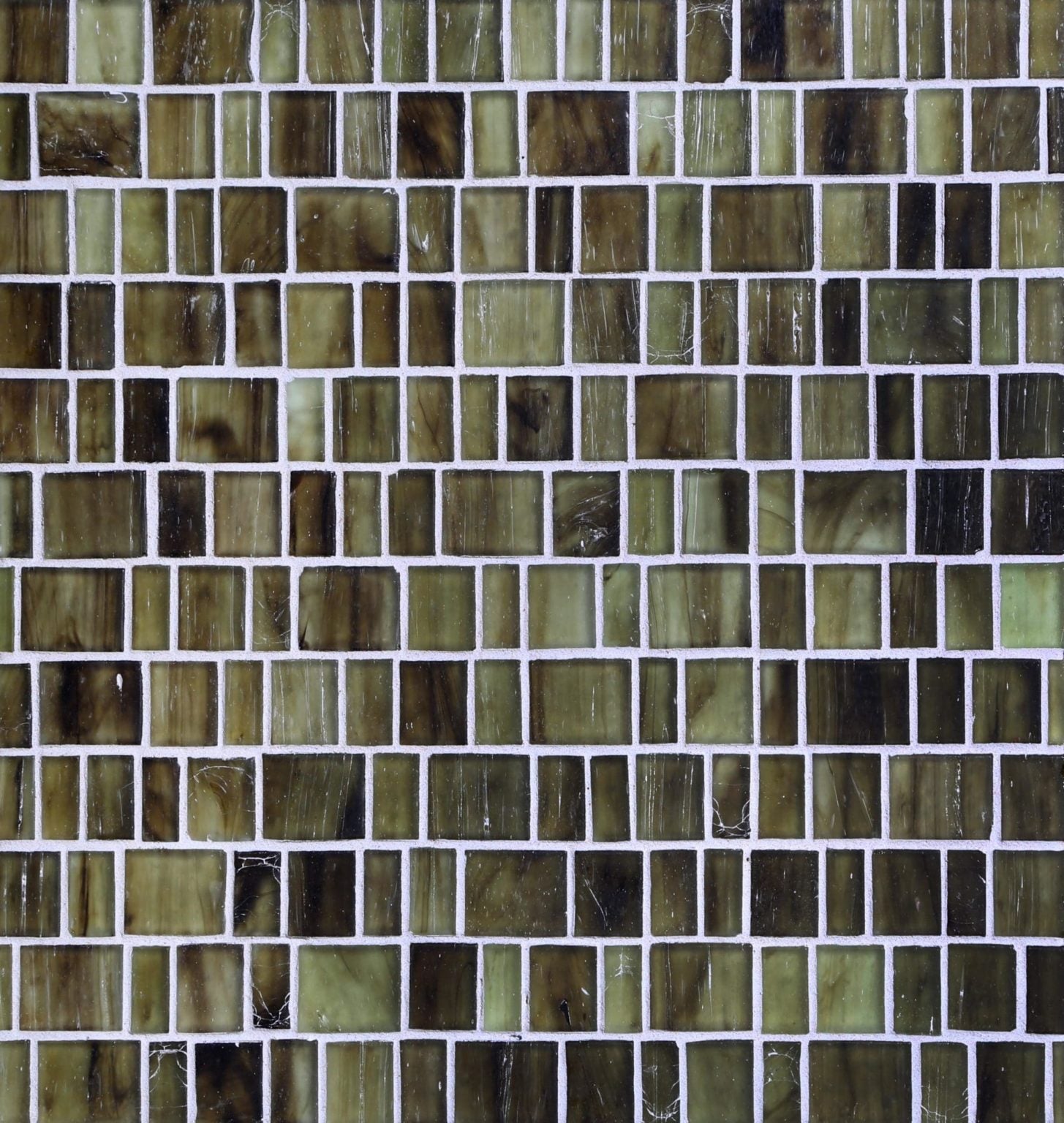 Sage Haisen Barcode Mosaic Glass Tile