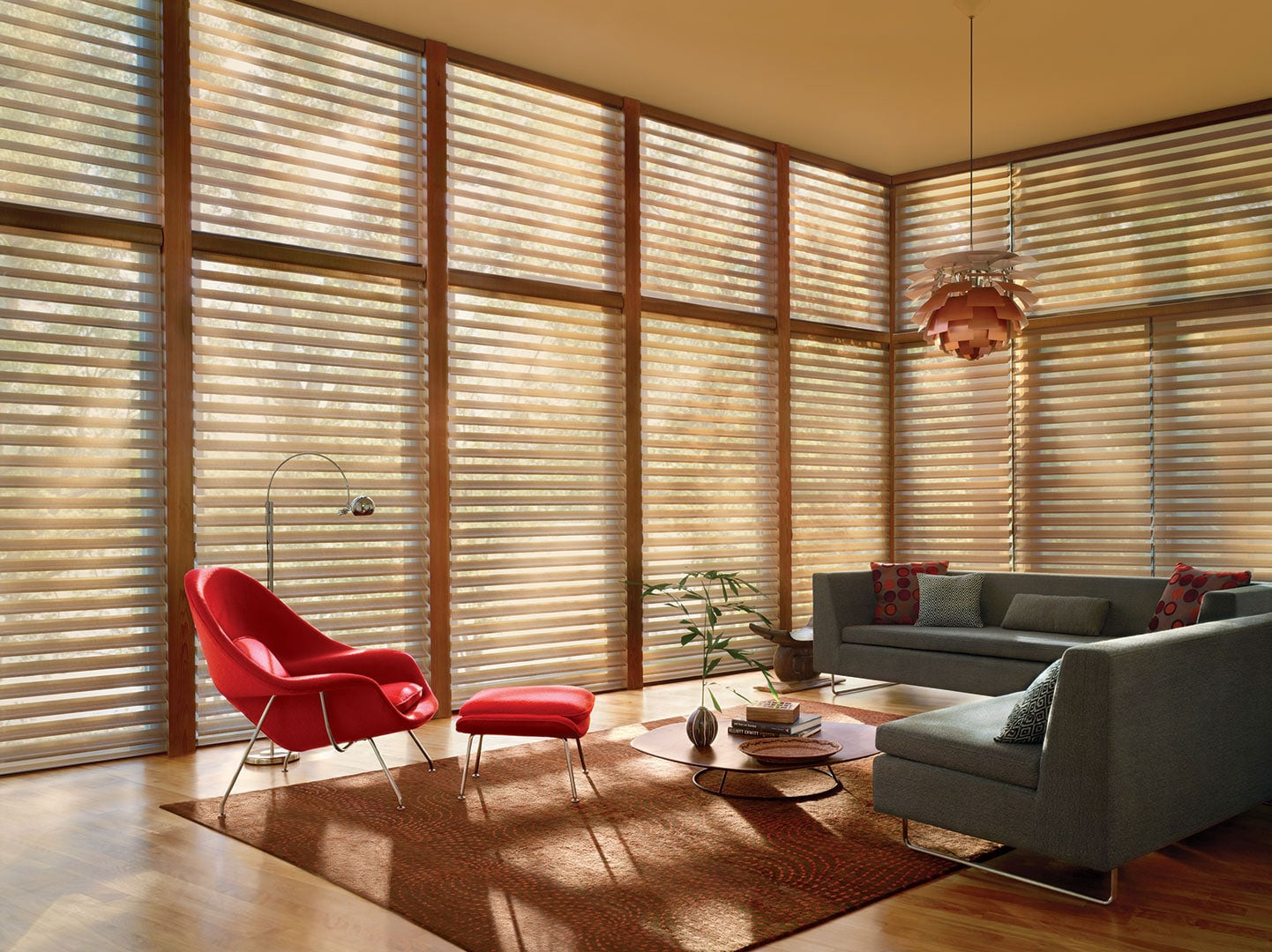 Hunter Douglas Silhouette® Window Shadings on Living Room Windows