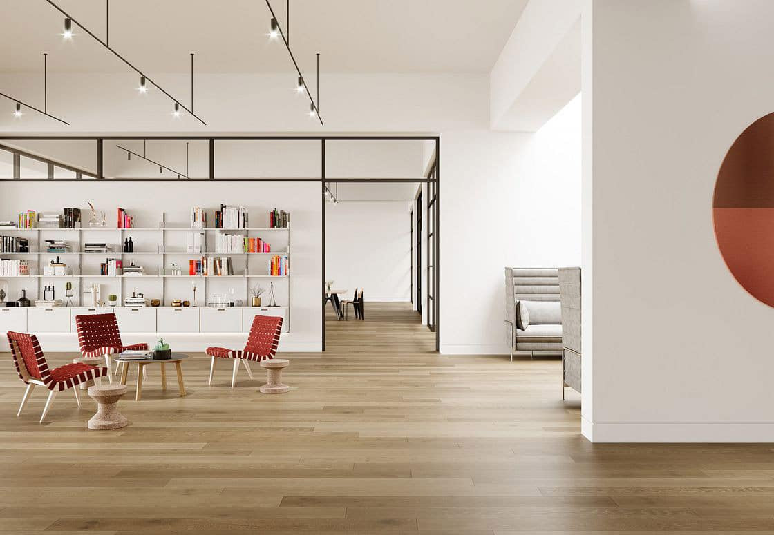 Commercial Hardwood Floor in Store 