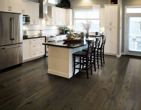 A hardwood kitchen.