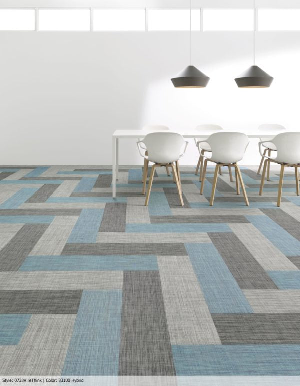 Commercial Modular Carpet Tiles featured in a conference room 