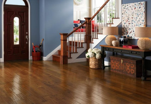 Trailblazer Hickory 5" Hardwood in Appleseed featured in an entryway 