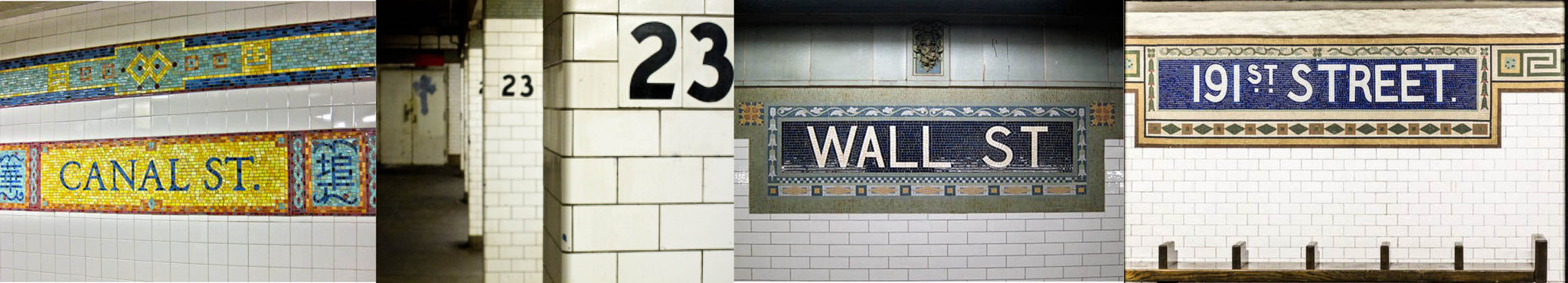 NYC subway tiles