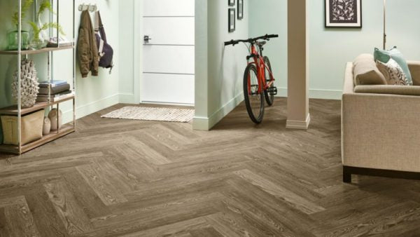 Wood Floors in Herringbone Pattern